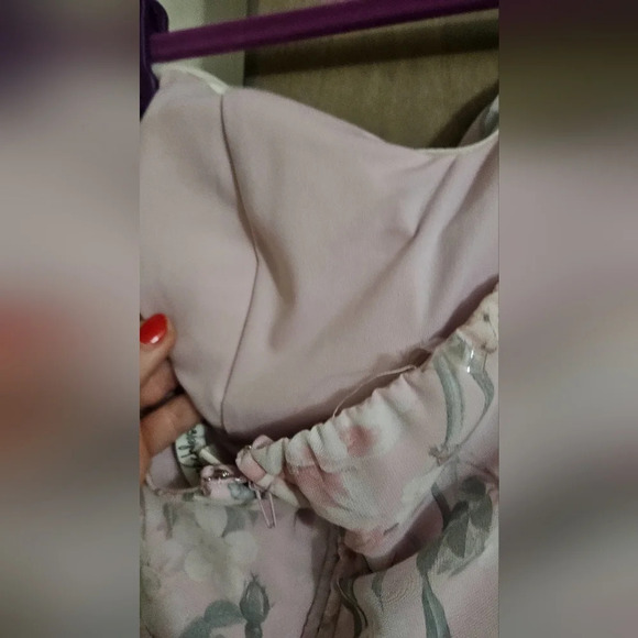 Speechless Pastel floral chiffon strapless maxi dress. Size small NWT - Picture 6 of 10